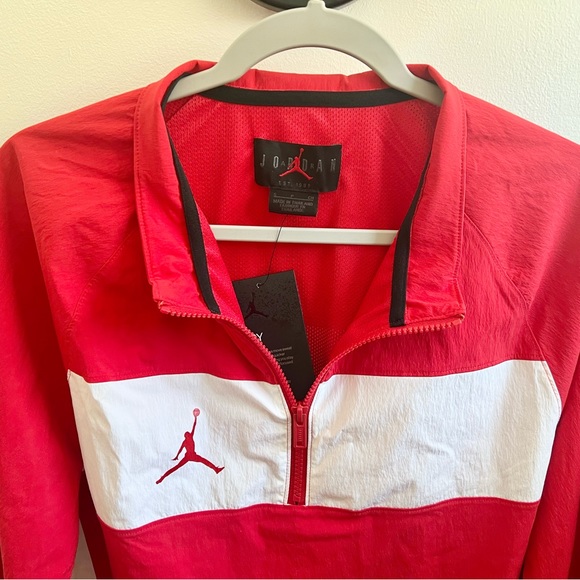 Nike Air Jordan Dri Fit Track Jacket Red White Men’s Size S - Picture 3 of 8